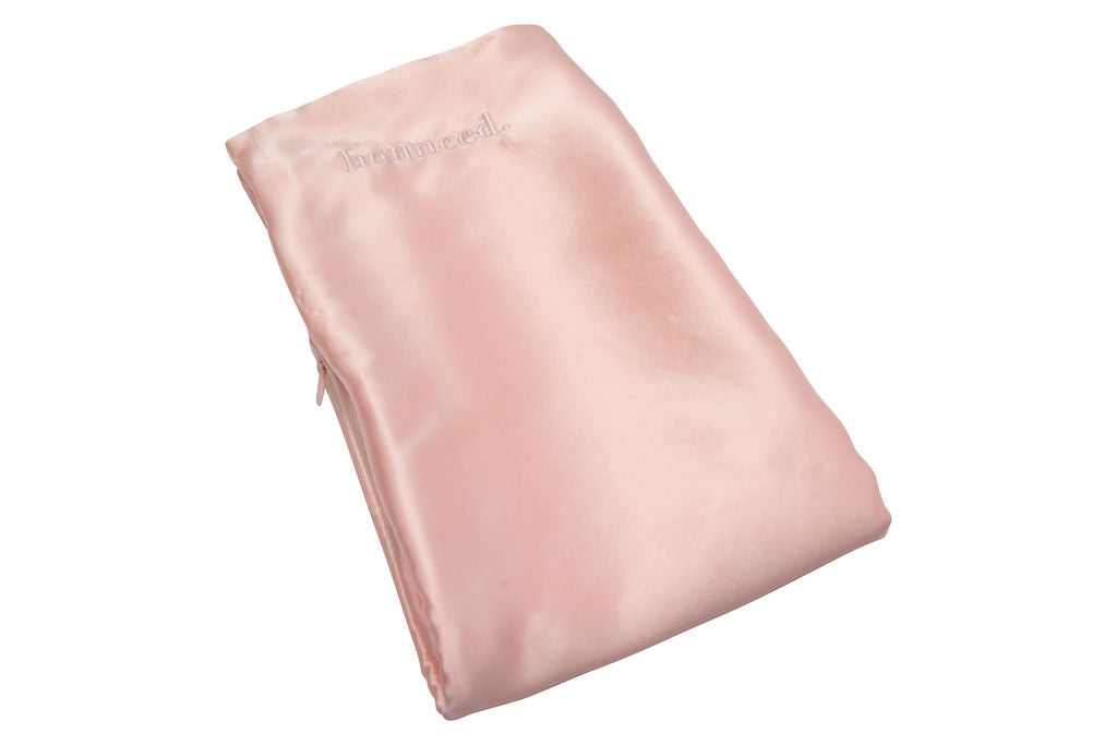 Bounced. mulberry silk pillowcase - ROSE WATER