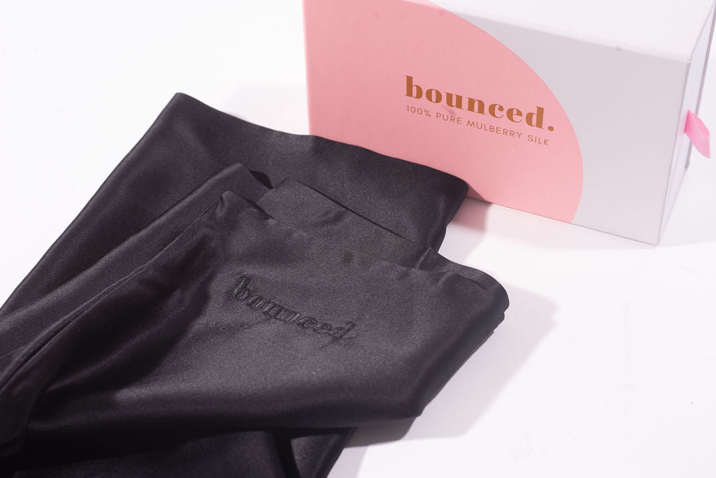 bounced. mulberry silk pillowcase - ONYX