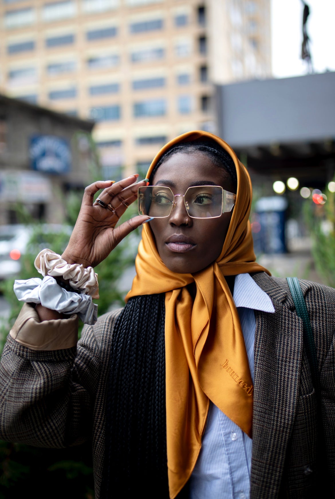 Bounced Luxe Silk Headscarf